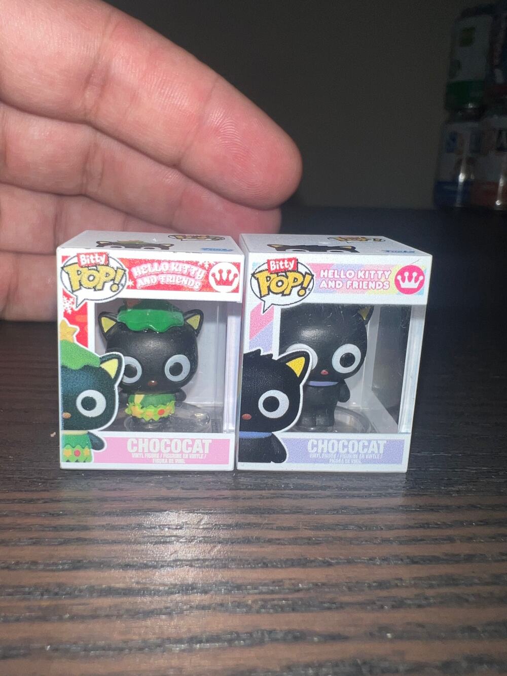 2 BITTY Chococat 1" Funko Pops Christmas Tree RARE CHASE Sanrio My Melody Kitty